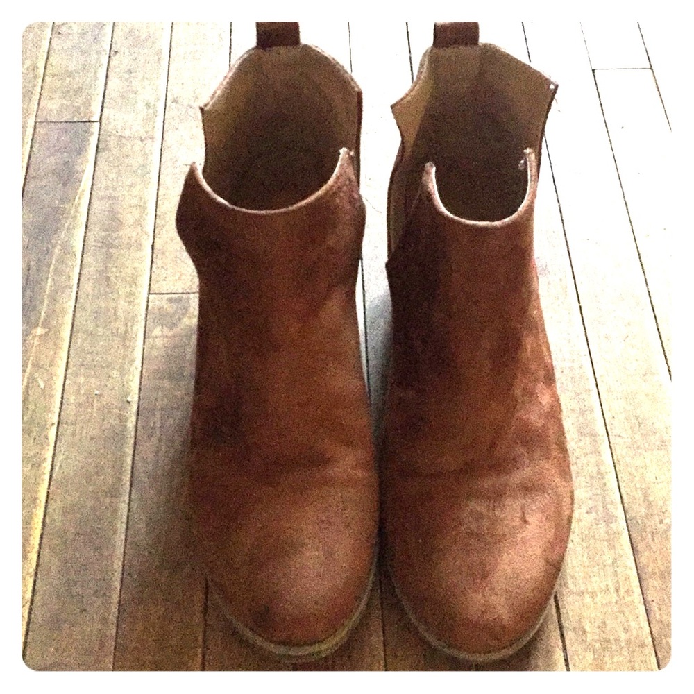 Suede ankle boots